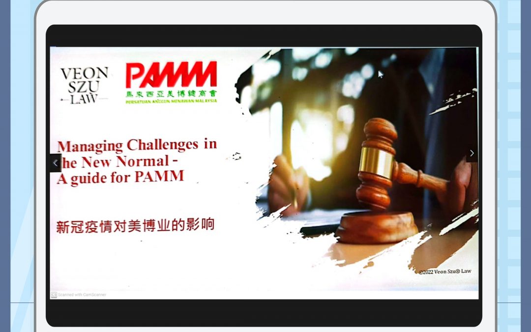 Webinar on Employment Law for Persatuan Anggun Menawan Malaysia (PAMM)